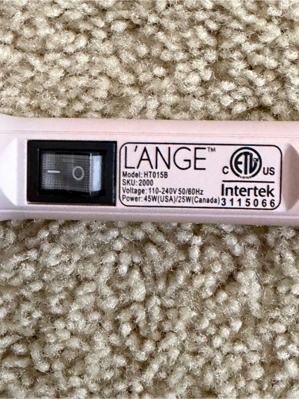 L’ange Ondule’ Lange Ondule 25mm Titanium Curling Wand 1” EUC
